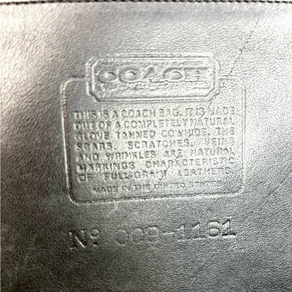 Coach Bonnie Cashin Black Zippered ClutchBag Leather 1970’s Rare EUC - Picture 13 of 13